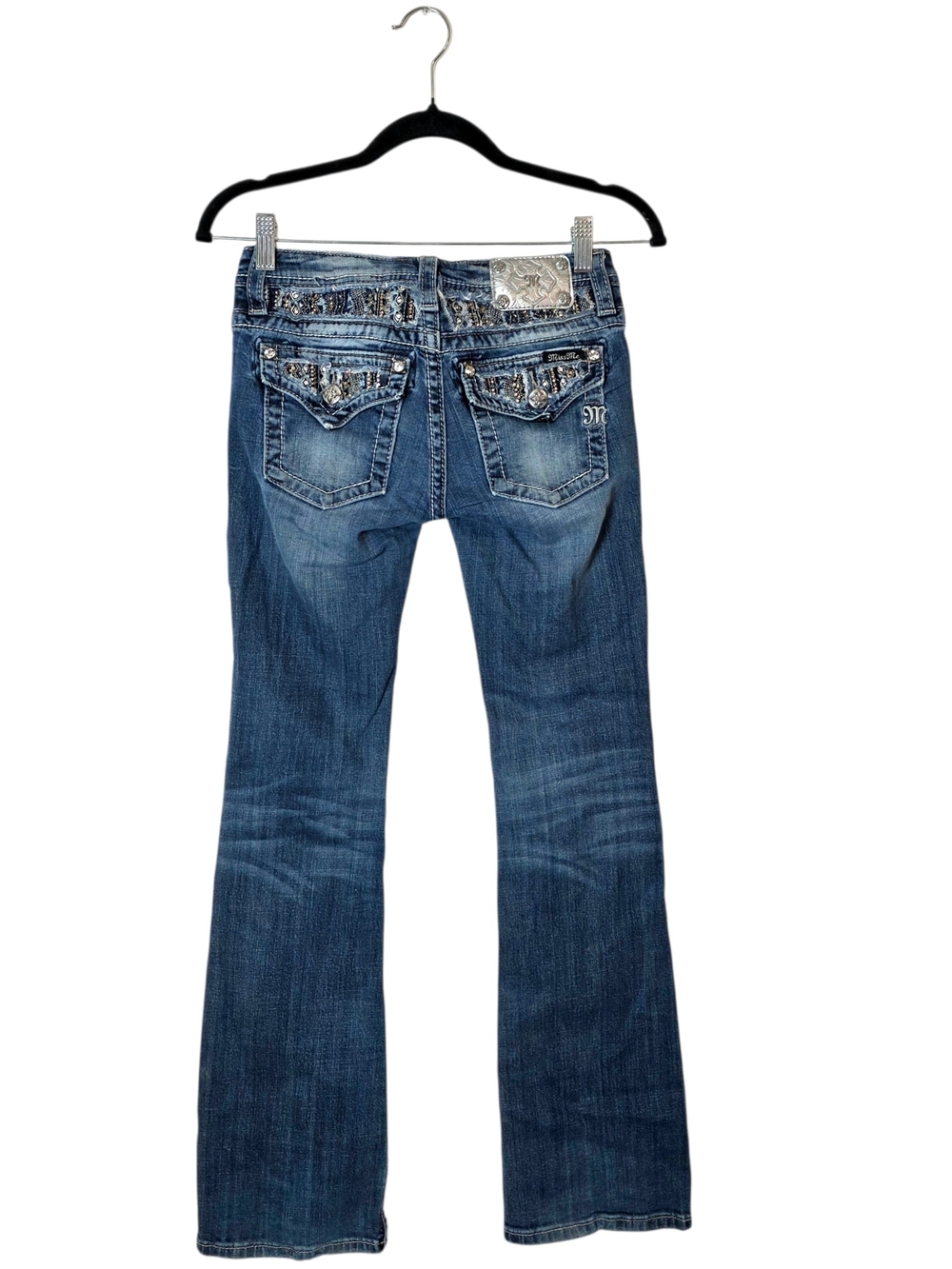 Miss Me Girls Bootcut Jeans 16 JK8188B Kids Rhinestone Pockets Bling Western